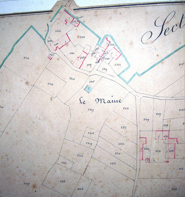 Le Maine Dauriac en 1840